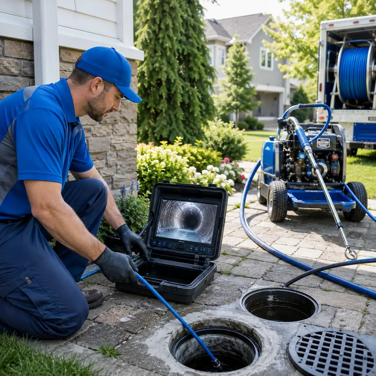 Outdoor drain cleaning professionals serving Basom, NY